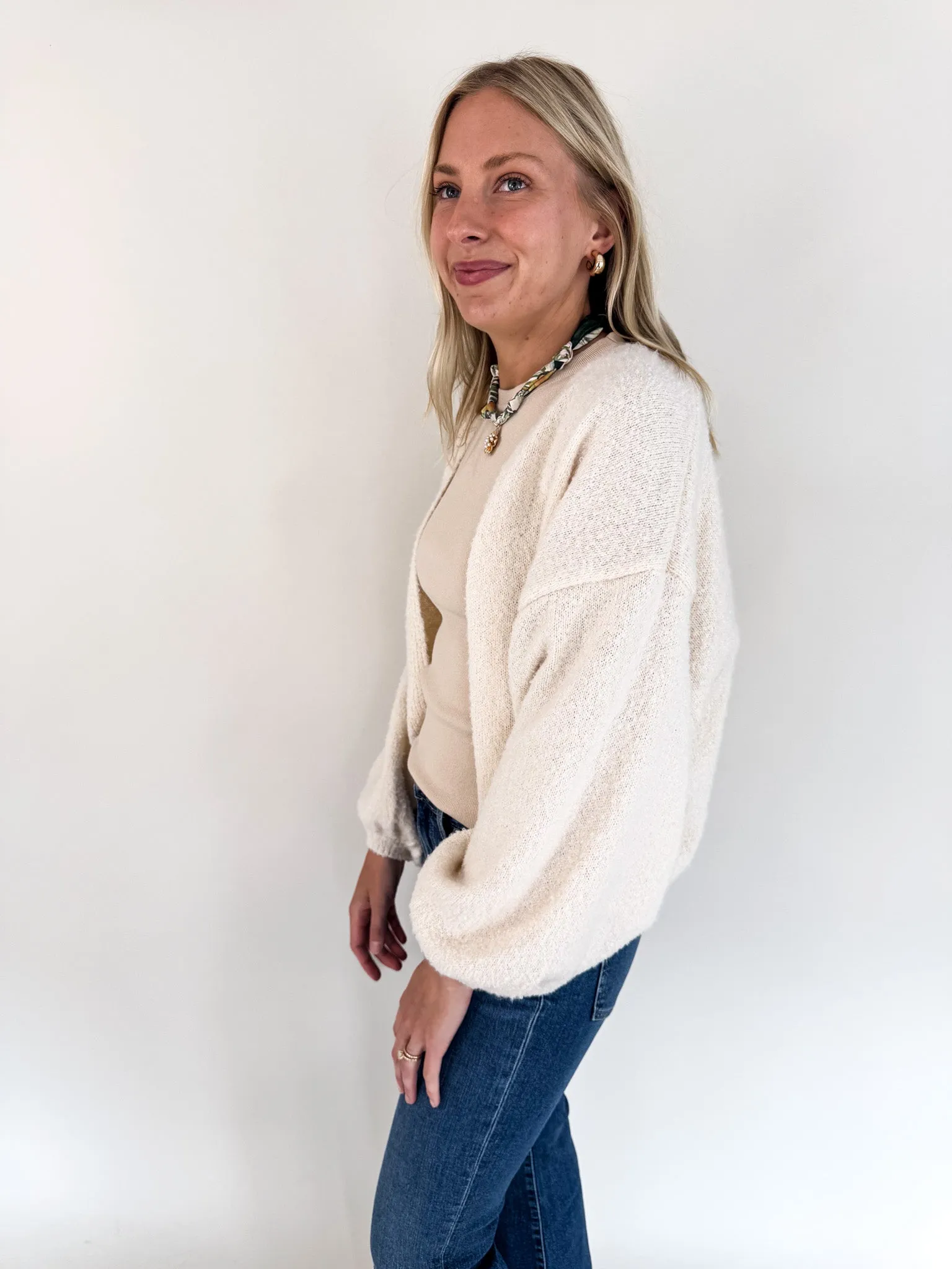 Marley Dolman Sleeve Sweater Cardigan Cold Weather