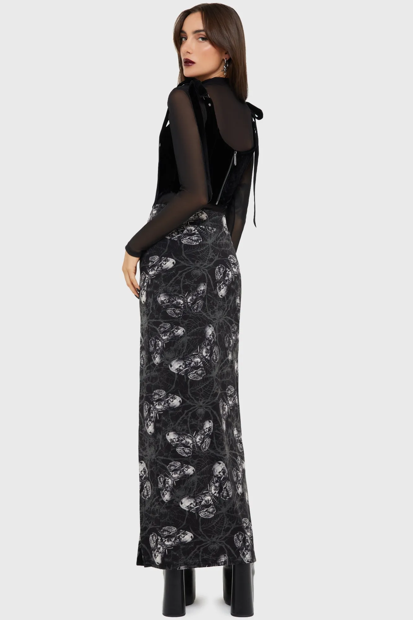 Stylish Choice Polished Touch Spidrasica's Web Maxi Skirt
