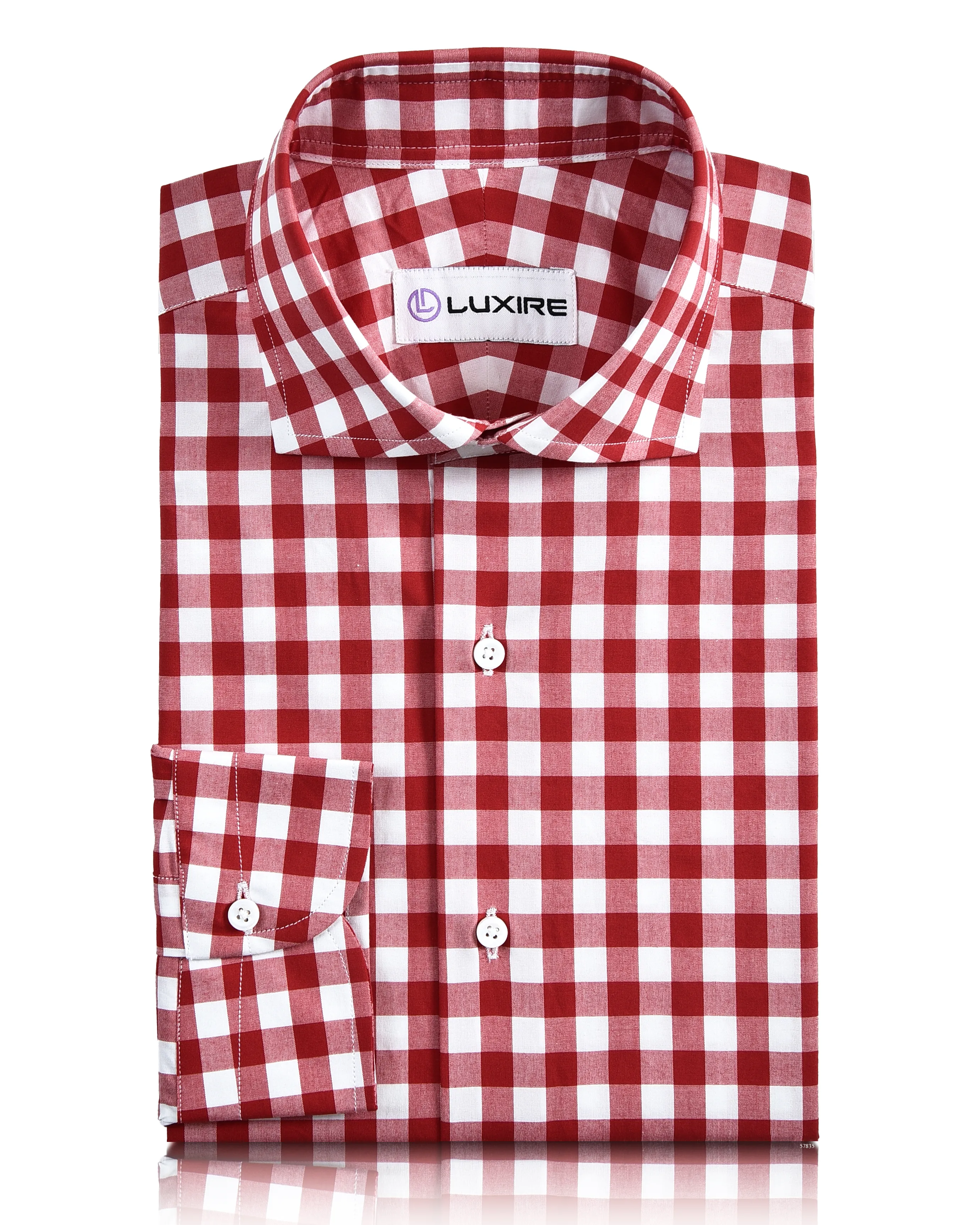 High-Quality Craftsmanship Red Gingham Shirt