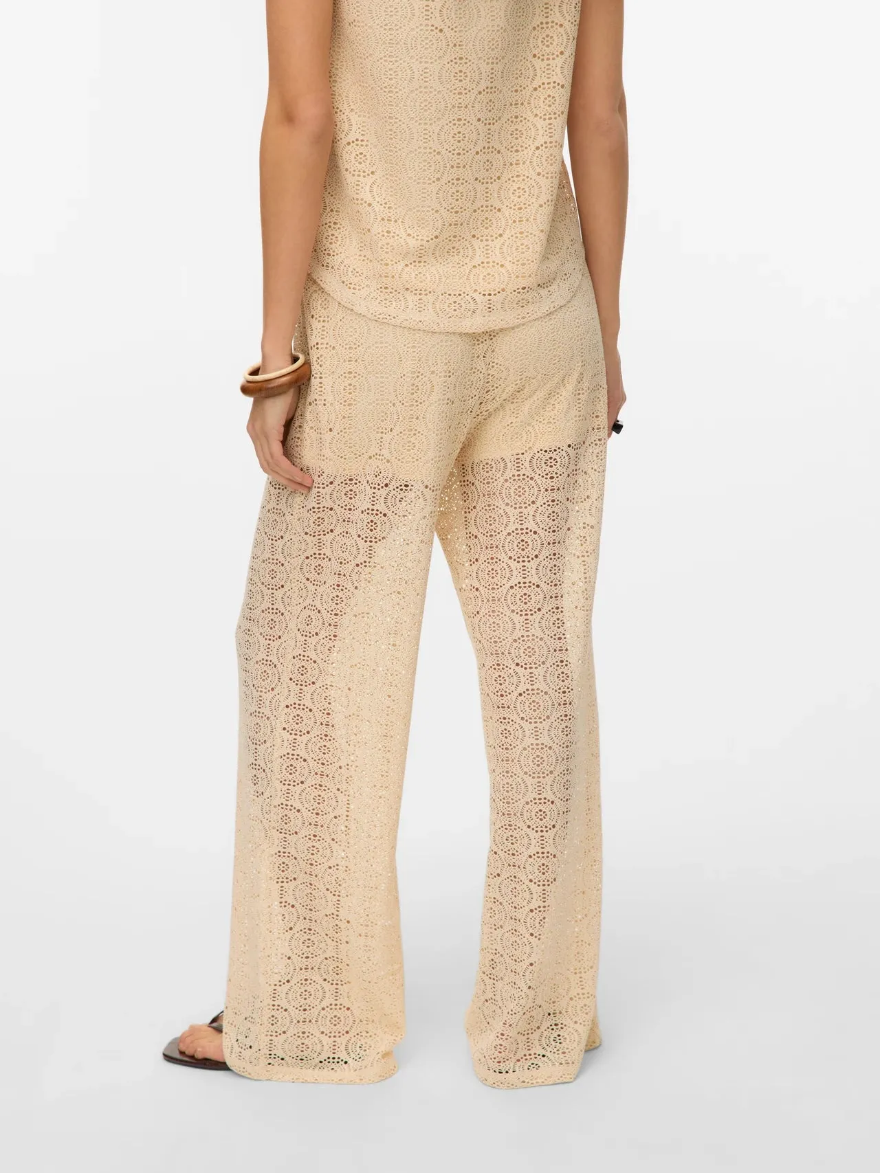 Crochet Pants Home Comfort Bold Look Sunny Vibes Evening Stroll Stretch Breathable