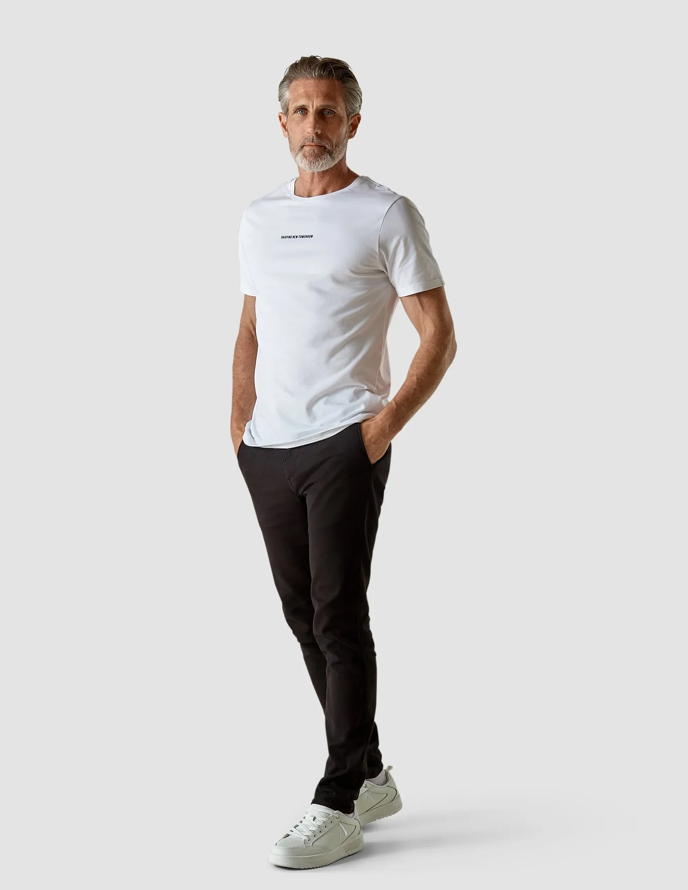 Flattering Cut Breathable Cotton Fabric Supima Autograph T-shirt White