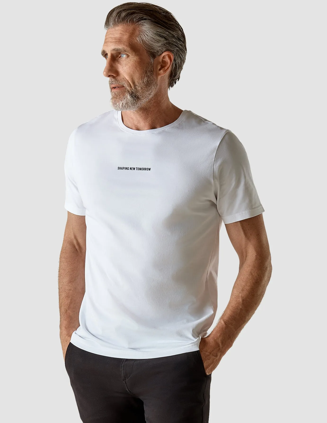 Supima Autograph T-shirt White Airflow Ventilation System PocketDetail