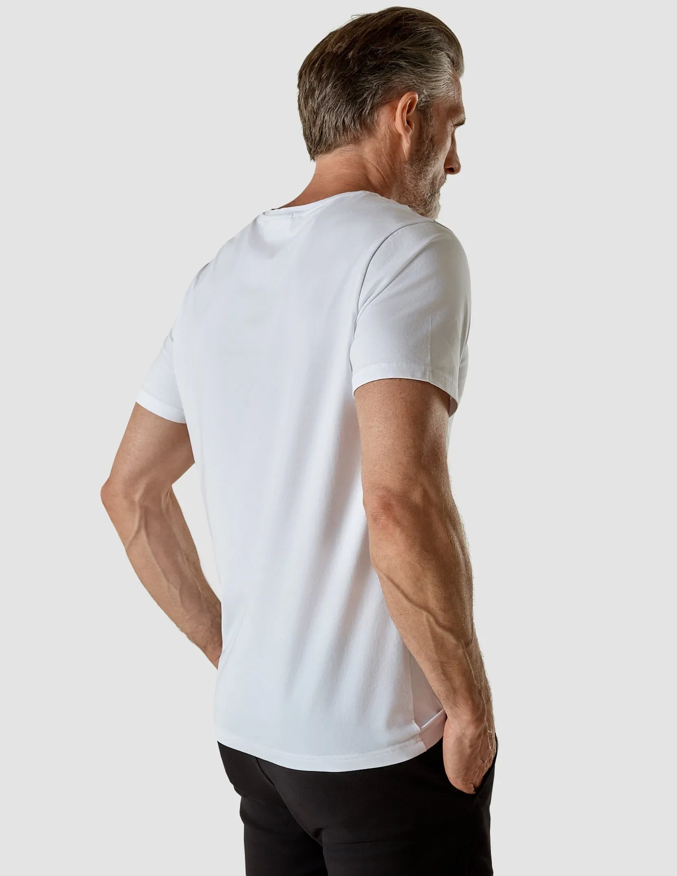 Supima Autograph T-shirt White Street Trendy Comfortable and Chic