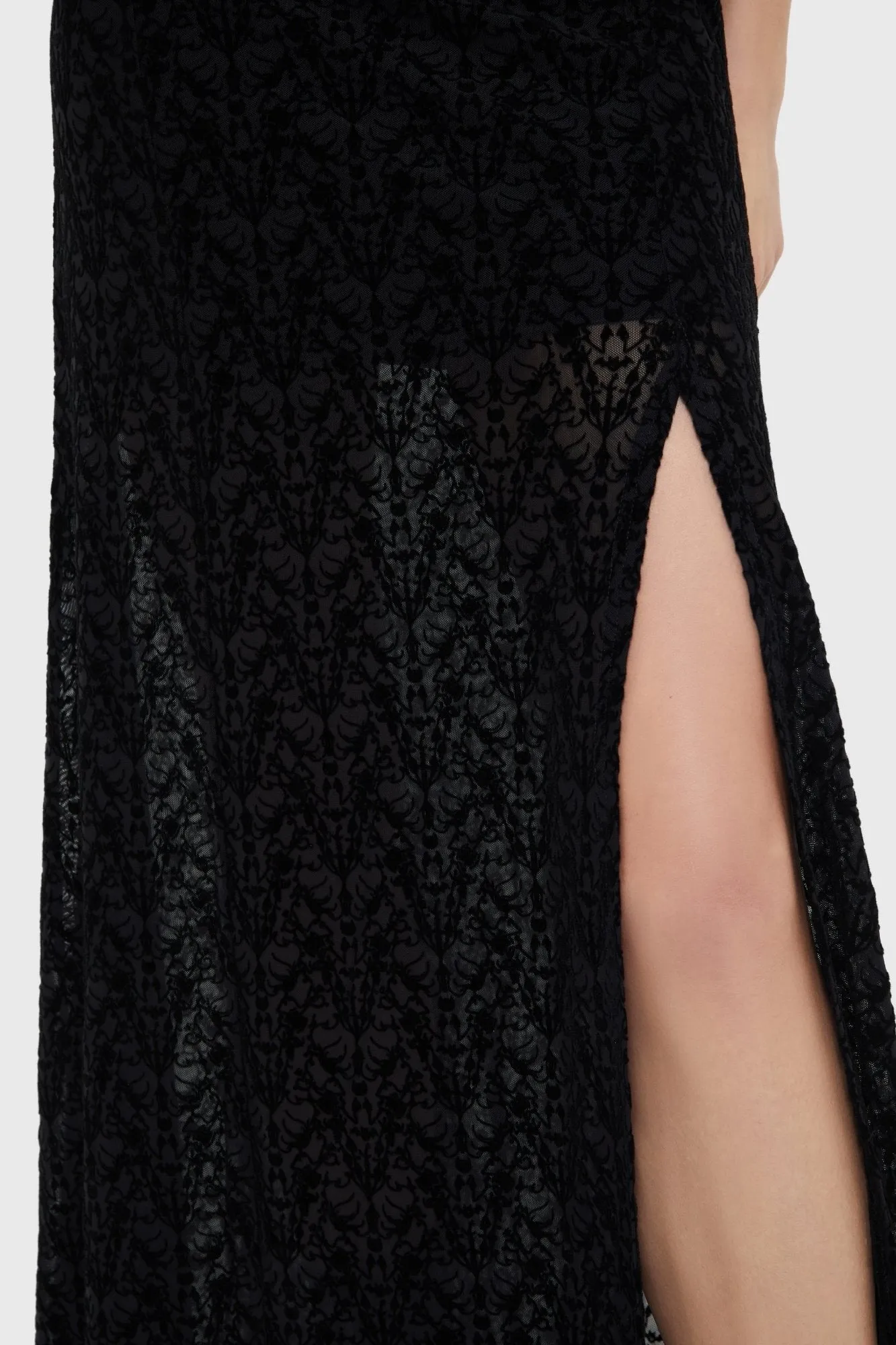 Marceline Maxi Skirt Crisp Details Hypoallergenic fabric