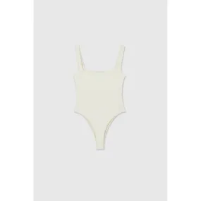 Retro Style DAL THE LABEL Essential Bodysuit, Ivory