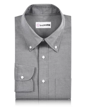 Corporate Wear Wrinkle Resistant Finish Dark Evening Grey End-on-End Shirt