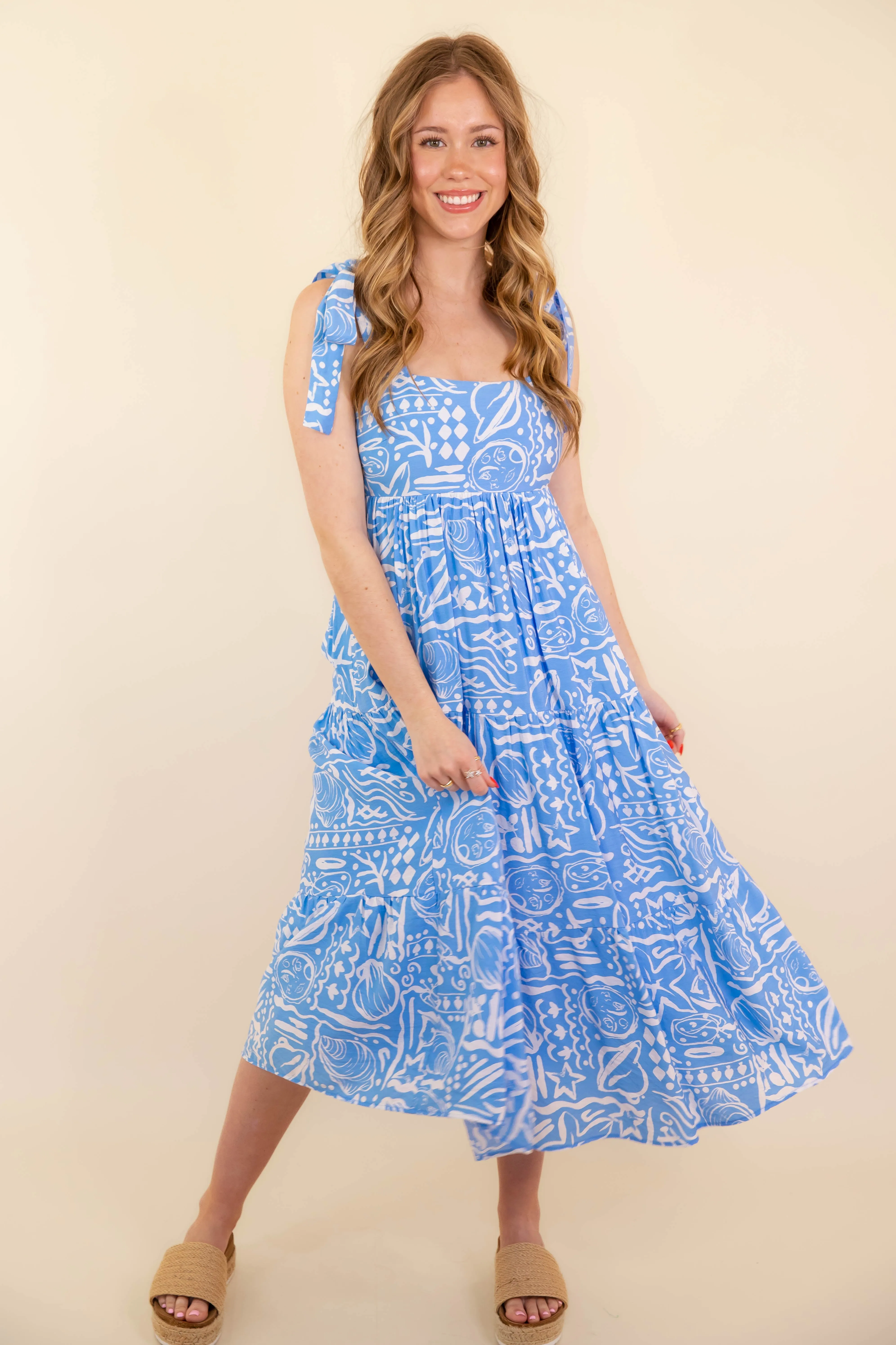 Reconnect With You Midi Dress Cool Motion Relax Feel