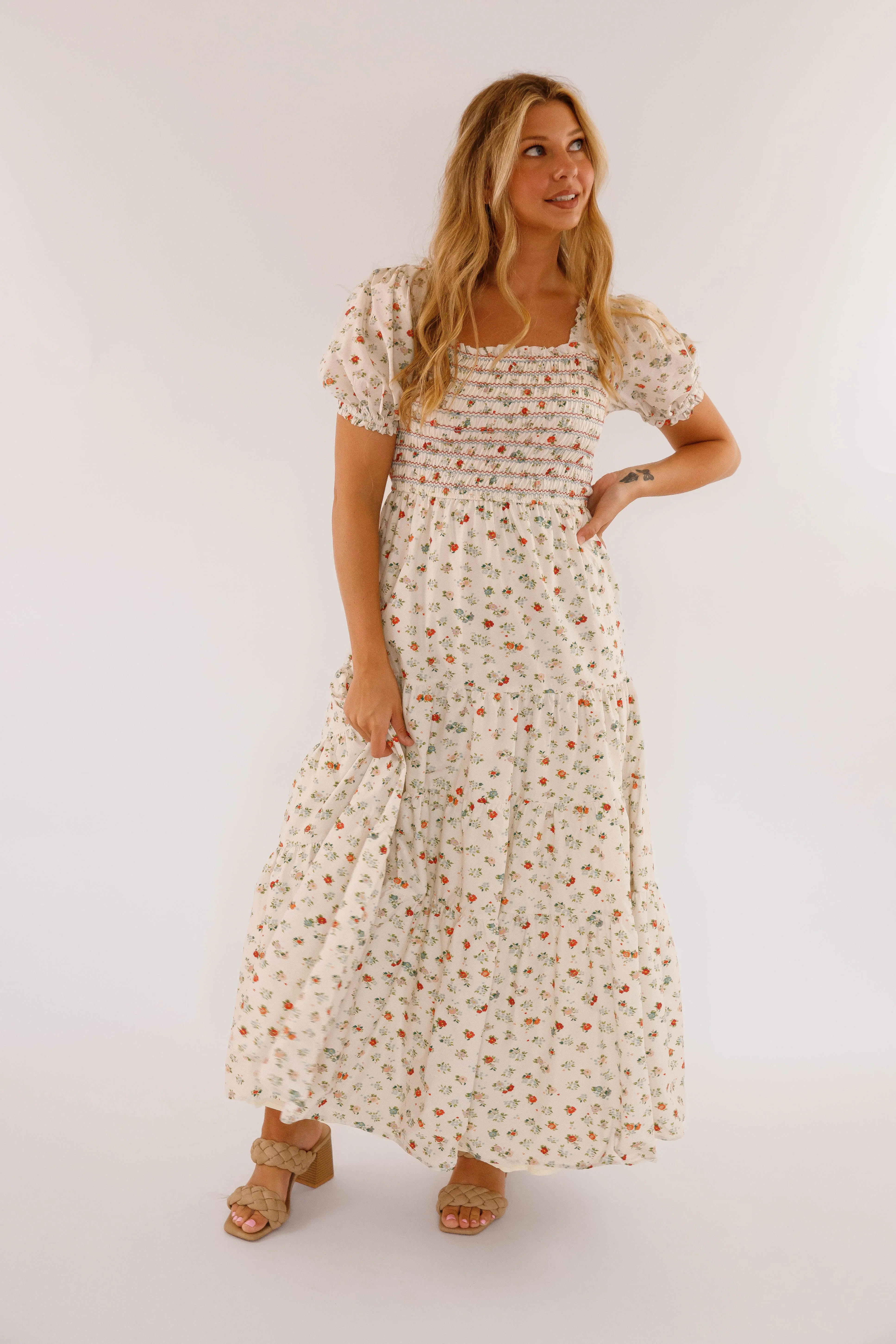 The Wildflower Field Maxi Dress Night Mood Feminine Vibe