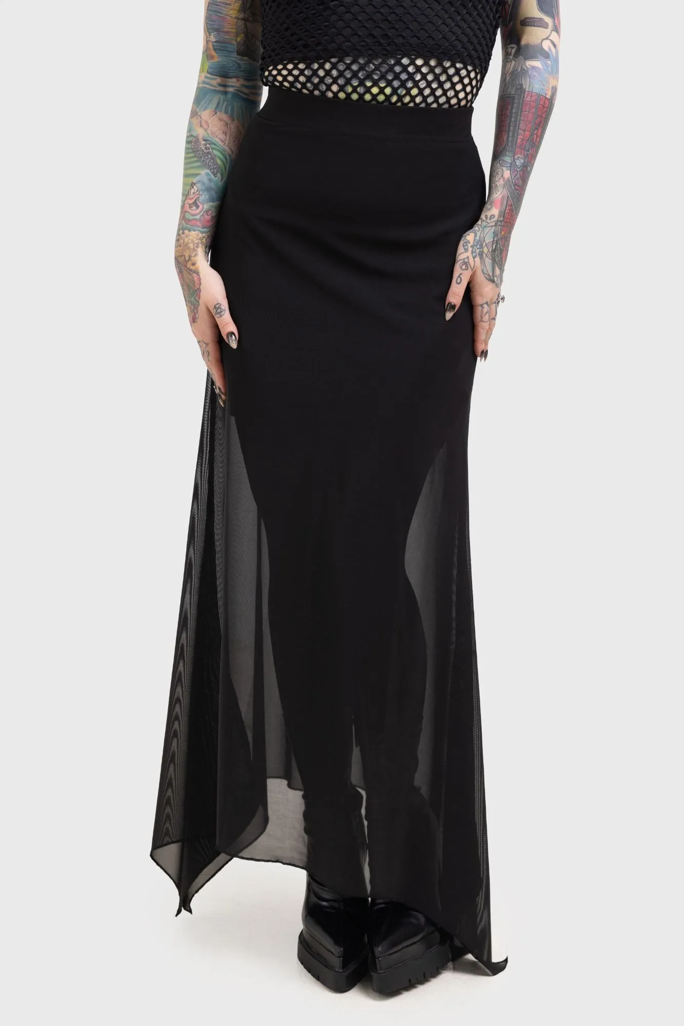 Neutral palette City Mood Death Star Maxi Skirt