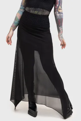Death Star Maxi Skirt Quilted Texture