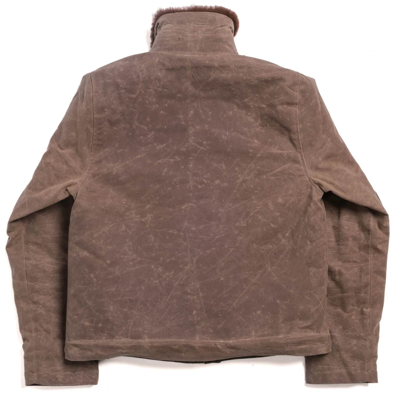Deck Jacket - Brown Shearling Versatile Layering Weight Weatherproof Barrier
