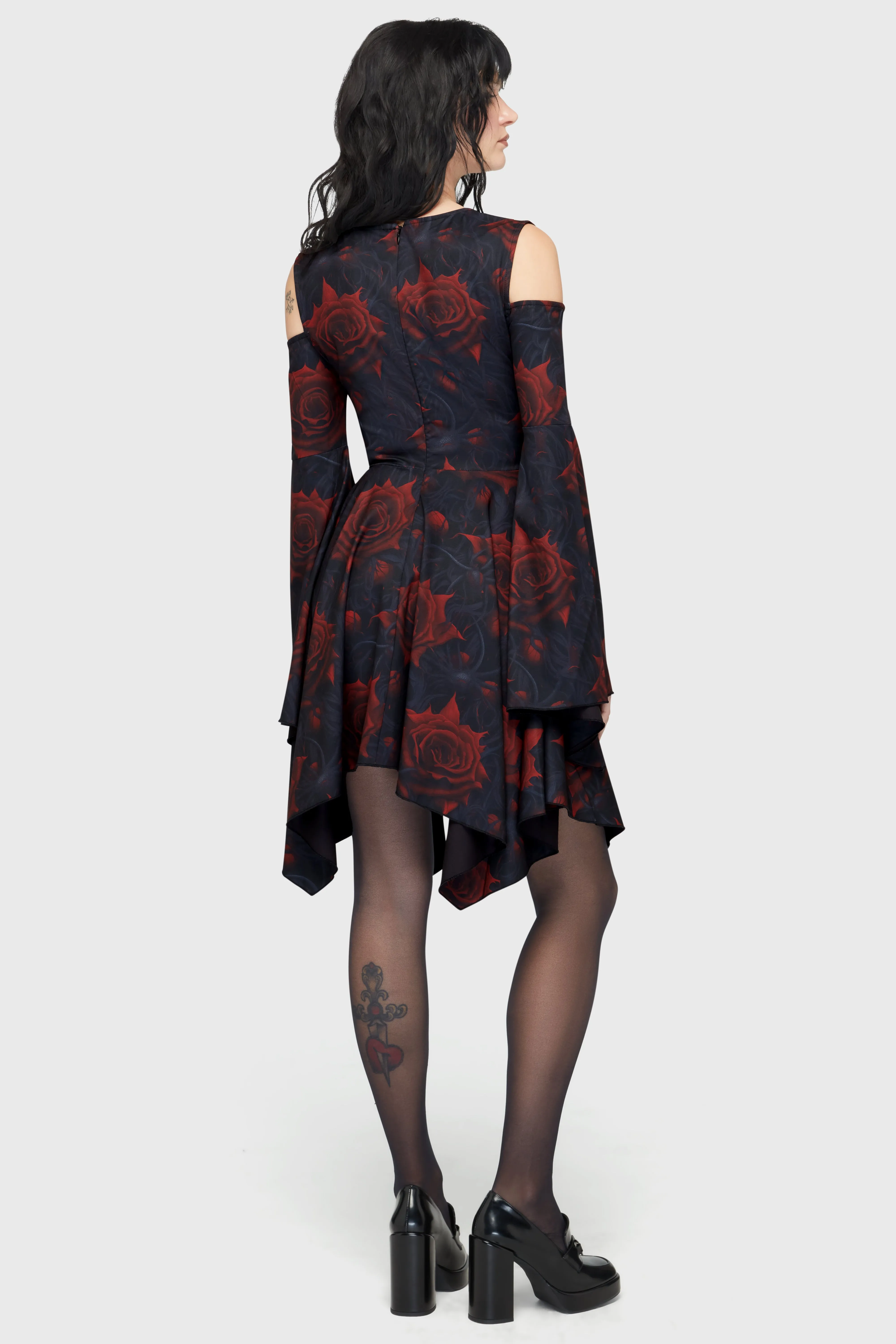 Blood Rose Mini Dress Modern and Stylish Minimal Mood