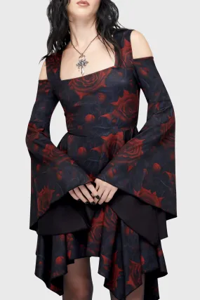 Bold Look Blood Rose Mini Dress
