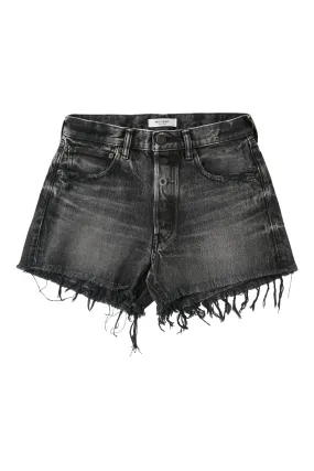 ReinforcedHemline Moussy Denim Perrysburg Shorts in Light Black