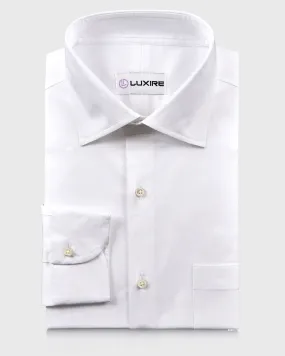 Non Iron Simple Elegance White Stretch Dress Shirt