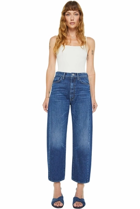 Mother Denim Half Pipe Ankle Jeans in Did You Bring Me Anything? UltraSoft Lining Straight Cut