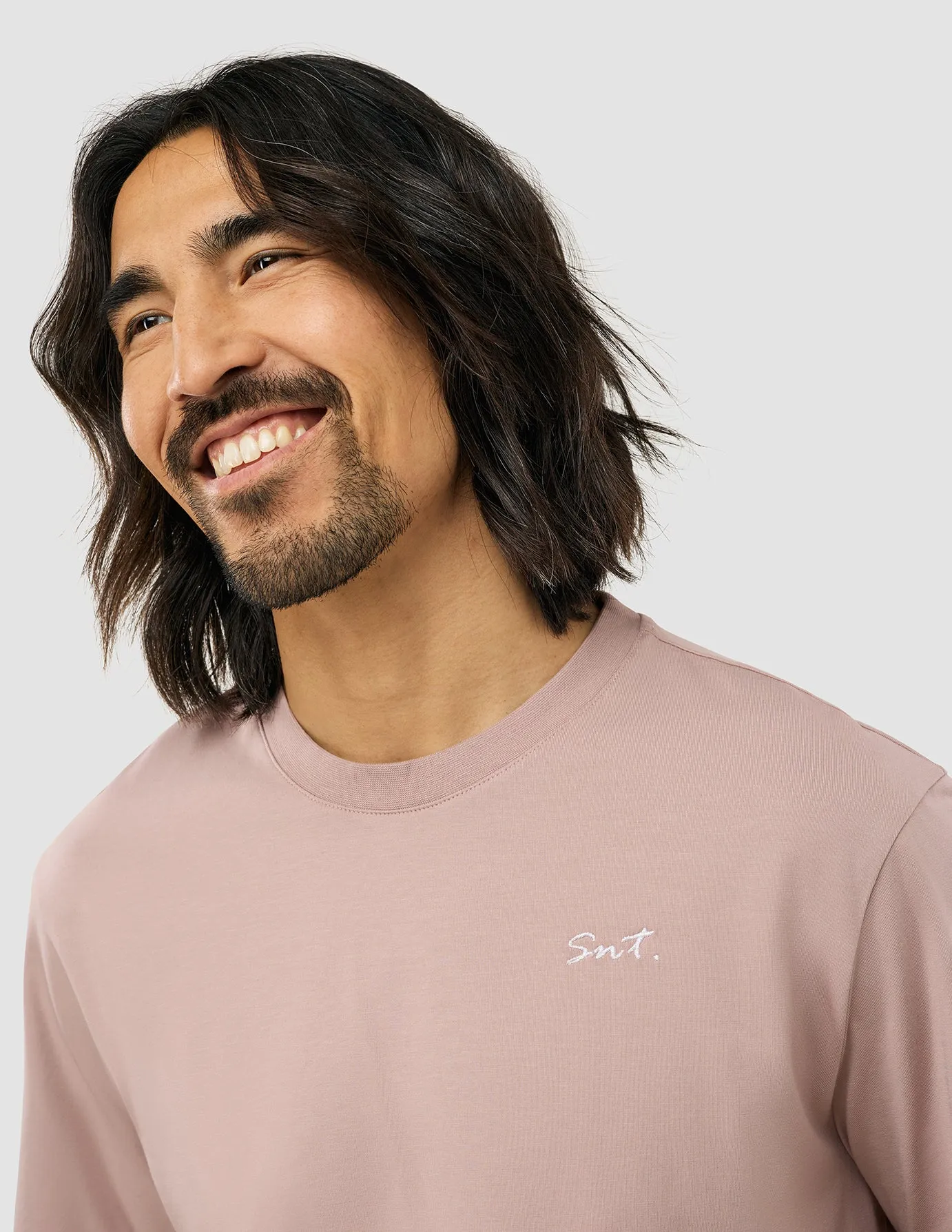 Versatile Layer Supima T-Shirt Box Fit Legacy Dusty Lilac