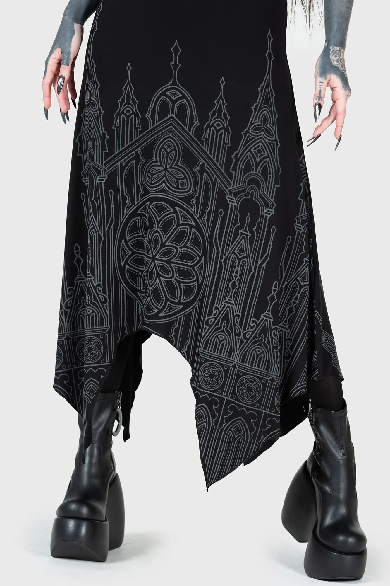 Quiet Mood UVProtectiveLayer Unholy Oath Maxi Dress