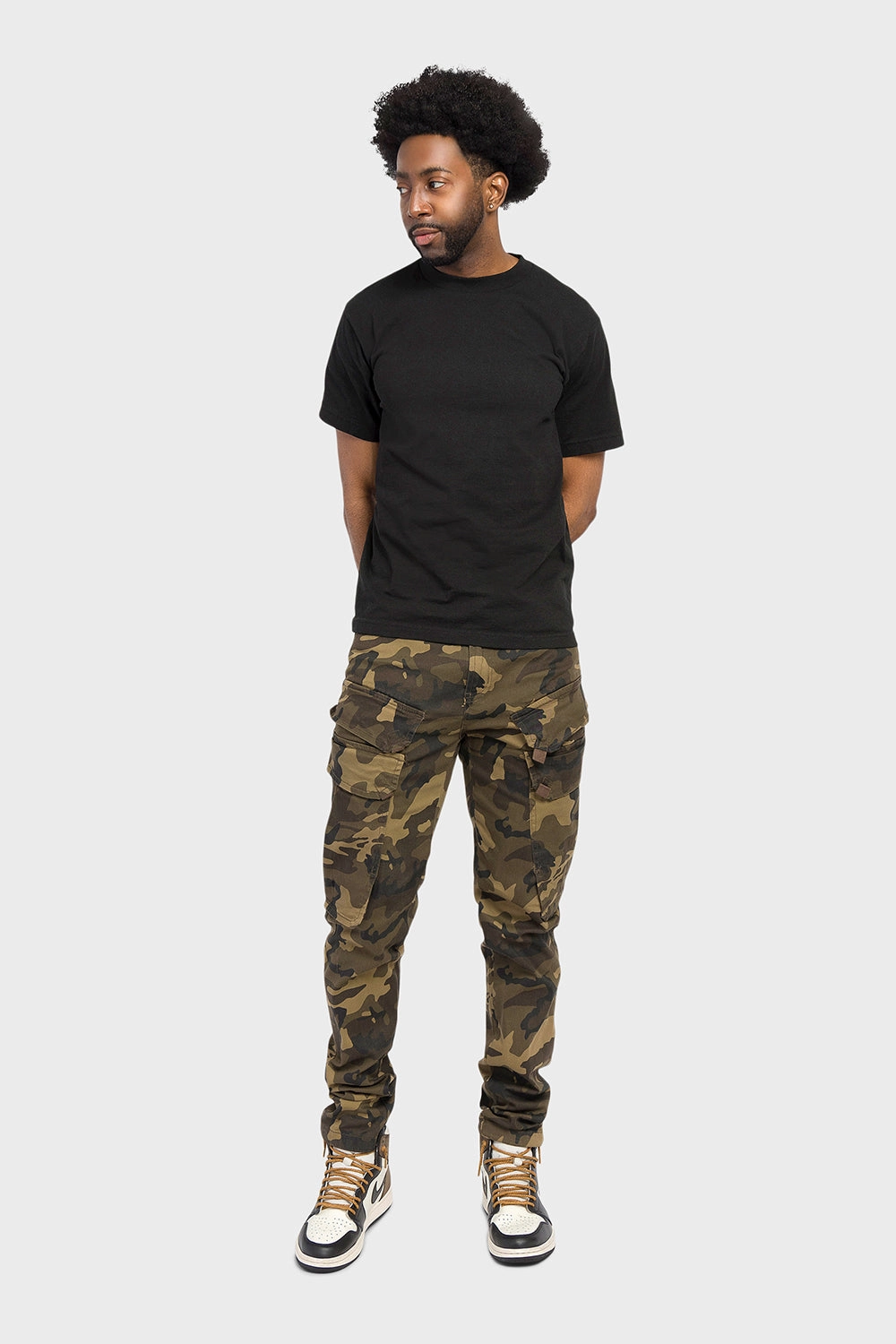 Dual Pocket Cargo Pants StainResistantFinish Cozy Casual