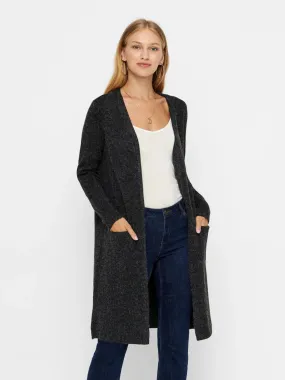 Doffy Long Open Cardigan Timeless Layering Cozy Fabric