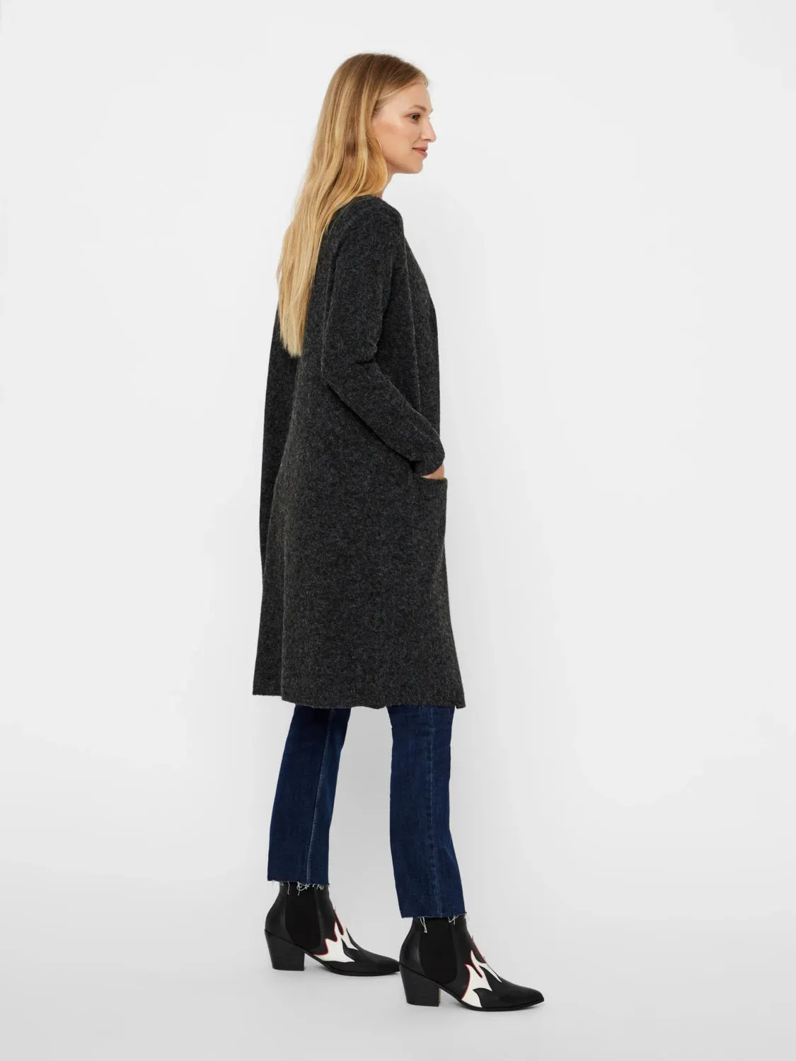 Doffy Long Open Cardigan Circular Knit Technology
