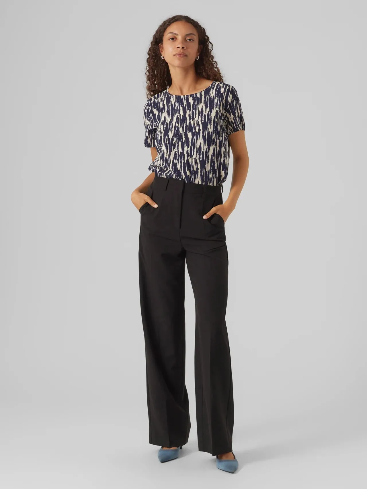 Buttery Soft Handfeel Double Faced Jersey Knit Easy Joy Short Sleeve Top