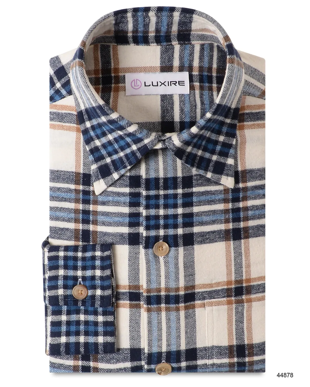 Comfortable Look Sporty Design Blue White Casual Tartan Checks