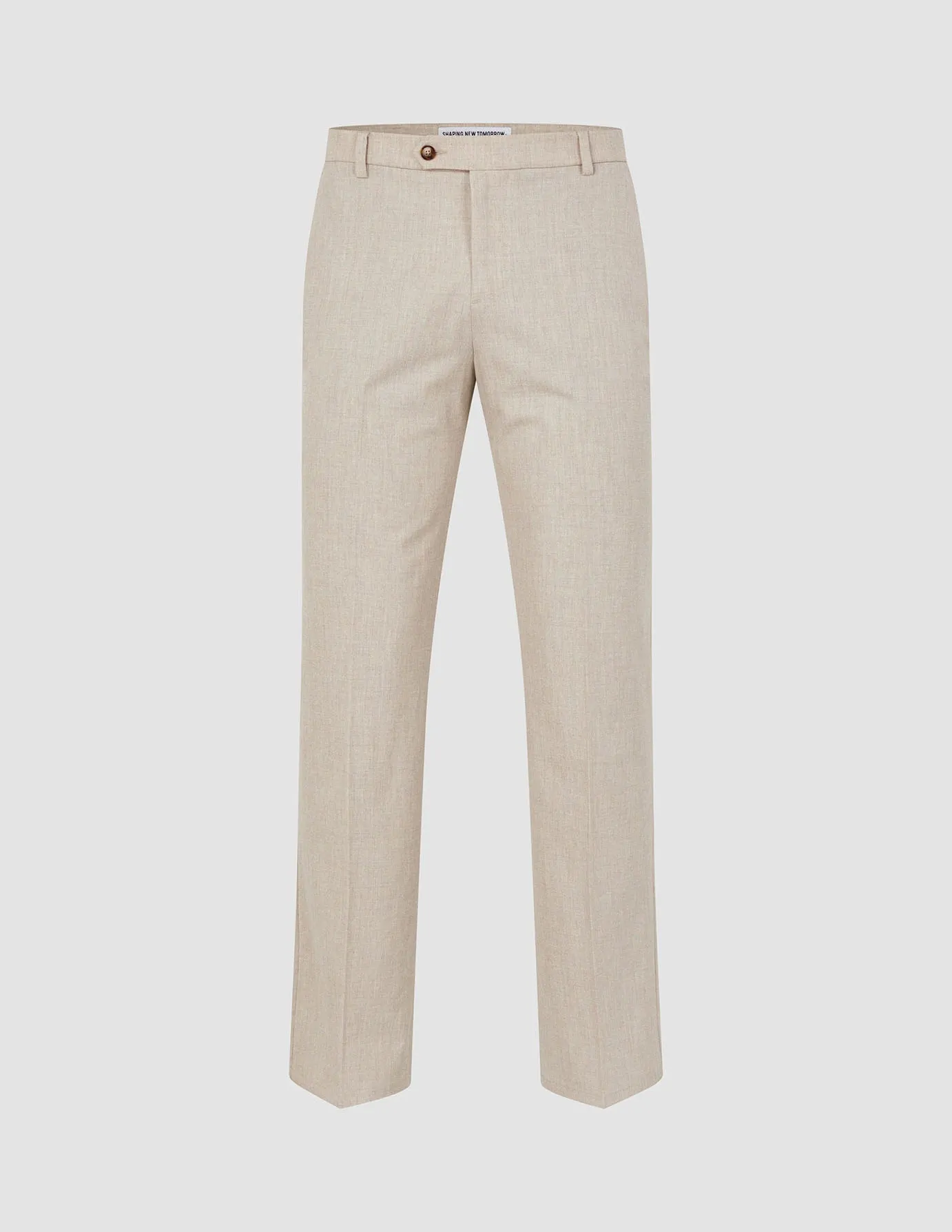 Organic Cotton Blend OrganicCottonBlend Tech Linen Suit Pants Relaxed Fit Sandshell