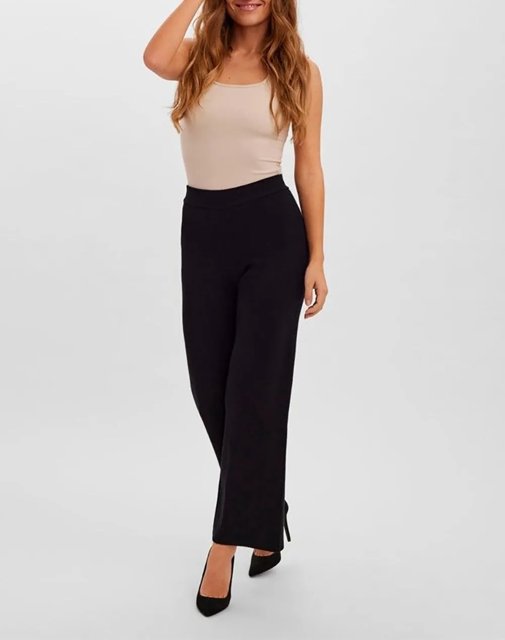 Gold Needle Solid Knit Pants Stretch Soft Daily Casual