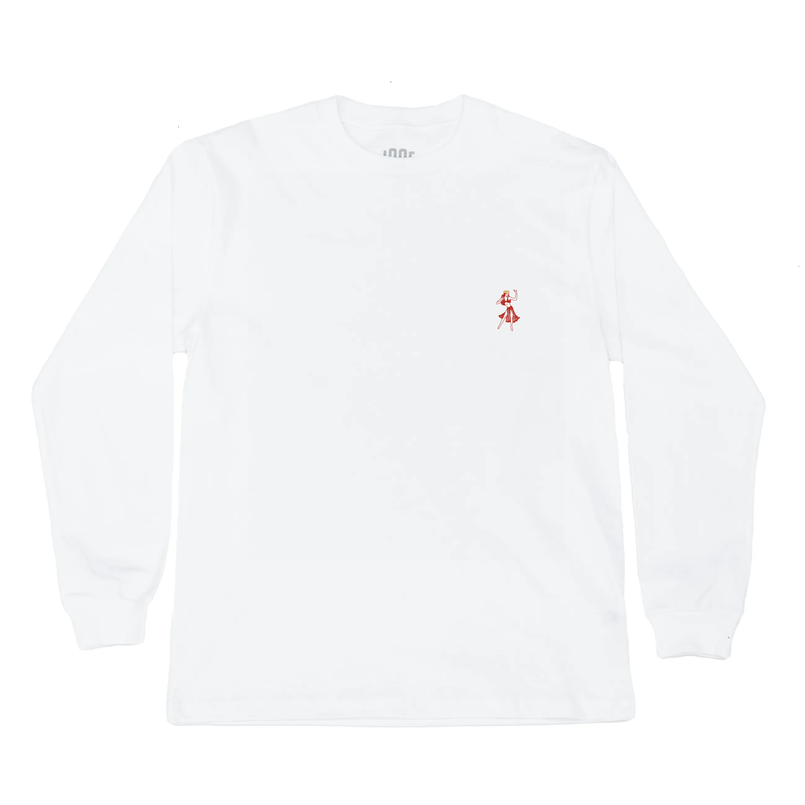 Hula Girl Long Sleeve T-shirt Drip Dry Fabric