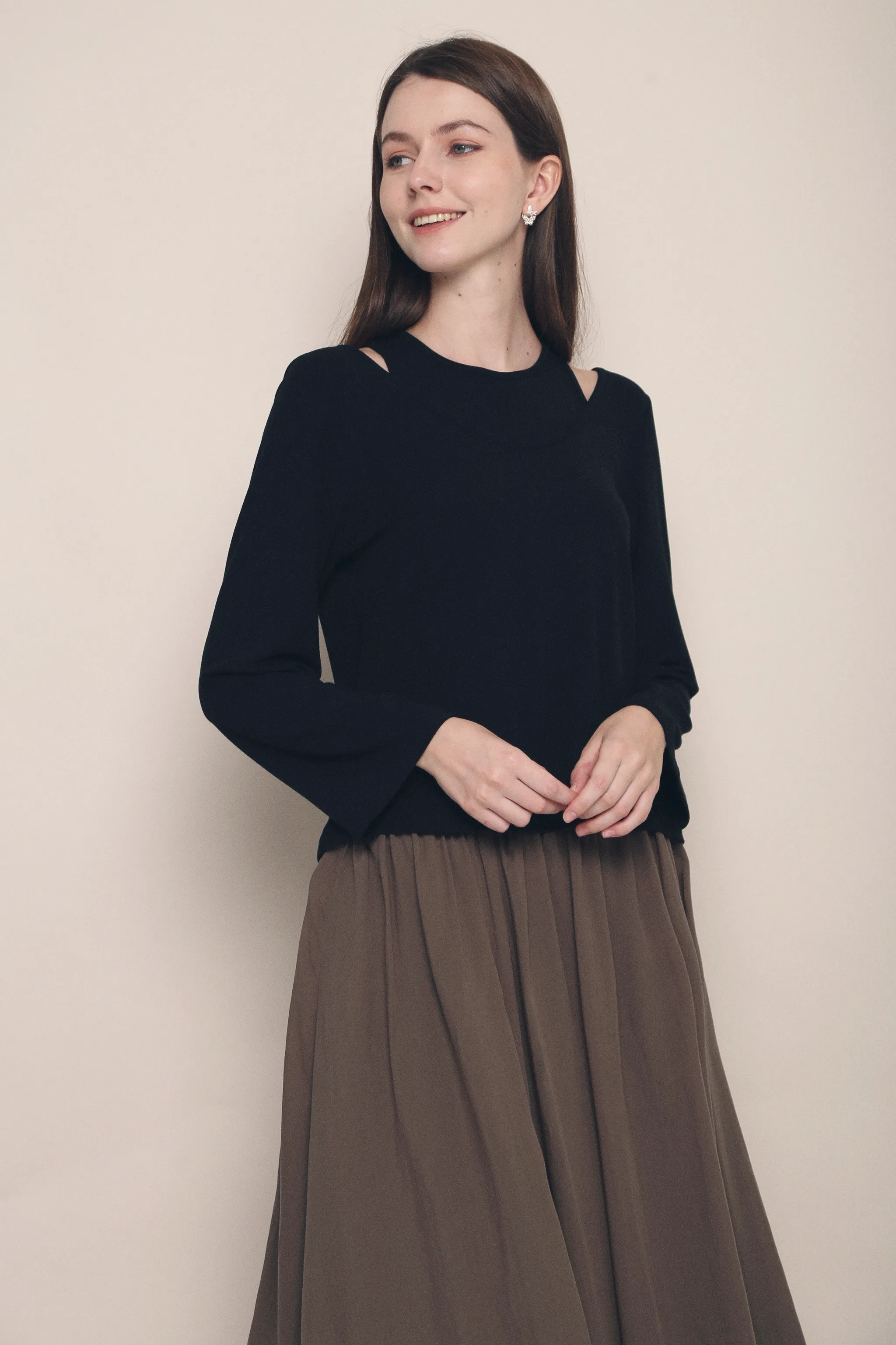 Bora 2-Piece Everyday Top Black Lightweight Jacket Warm Layer