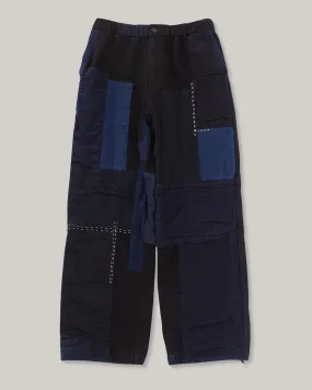 Magnetic Closures BLUE BLUE JAPAN PURE INDIGO SASHIKO NENRIN DRAWSTRING PANTS - INDIGO