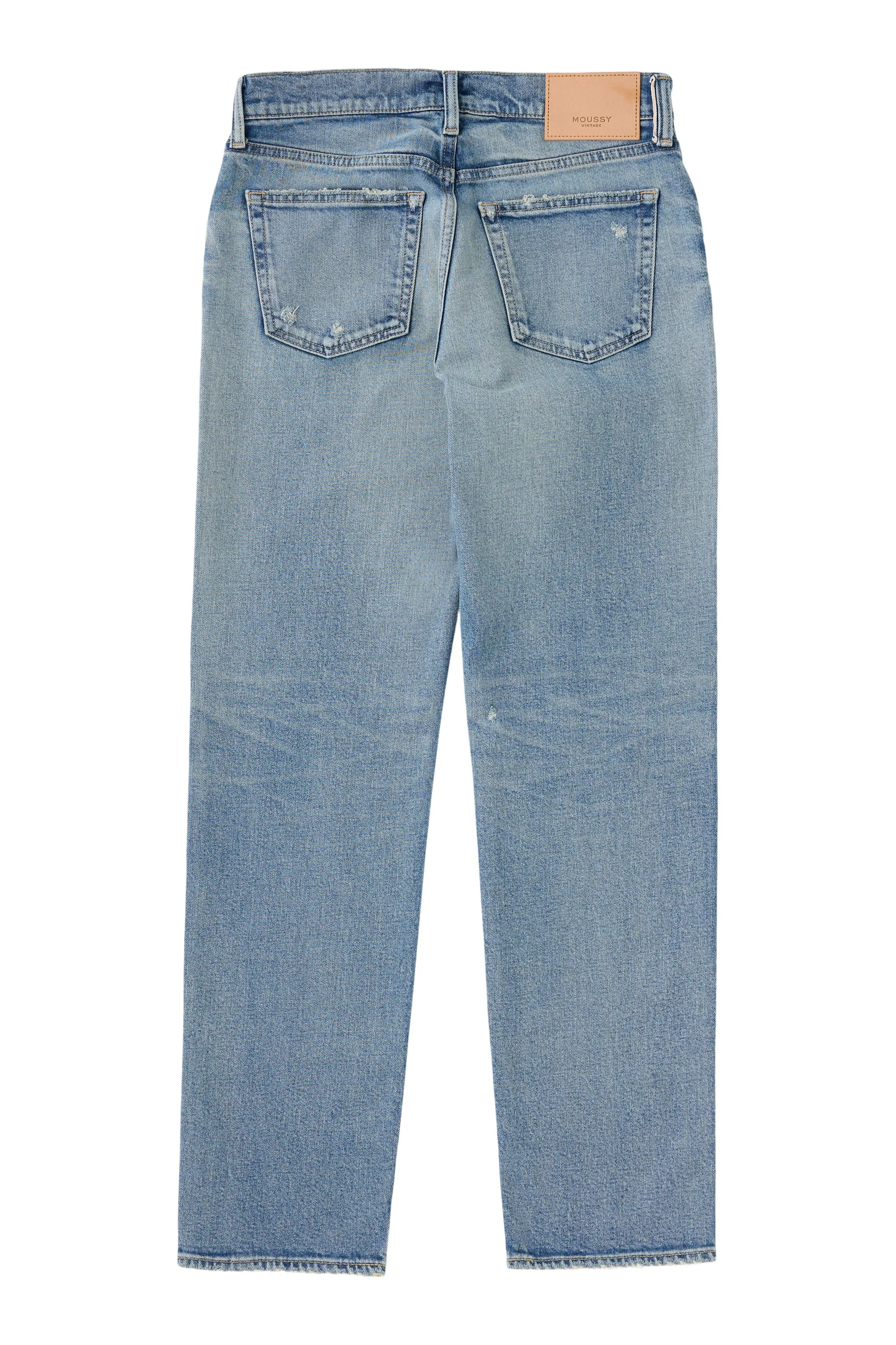 Moussy Denim Selbyville Slim in Light Blue Morning Stroll Sustainable Classic Office Casual