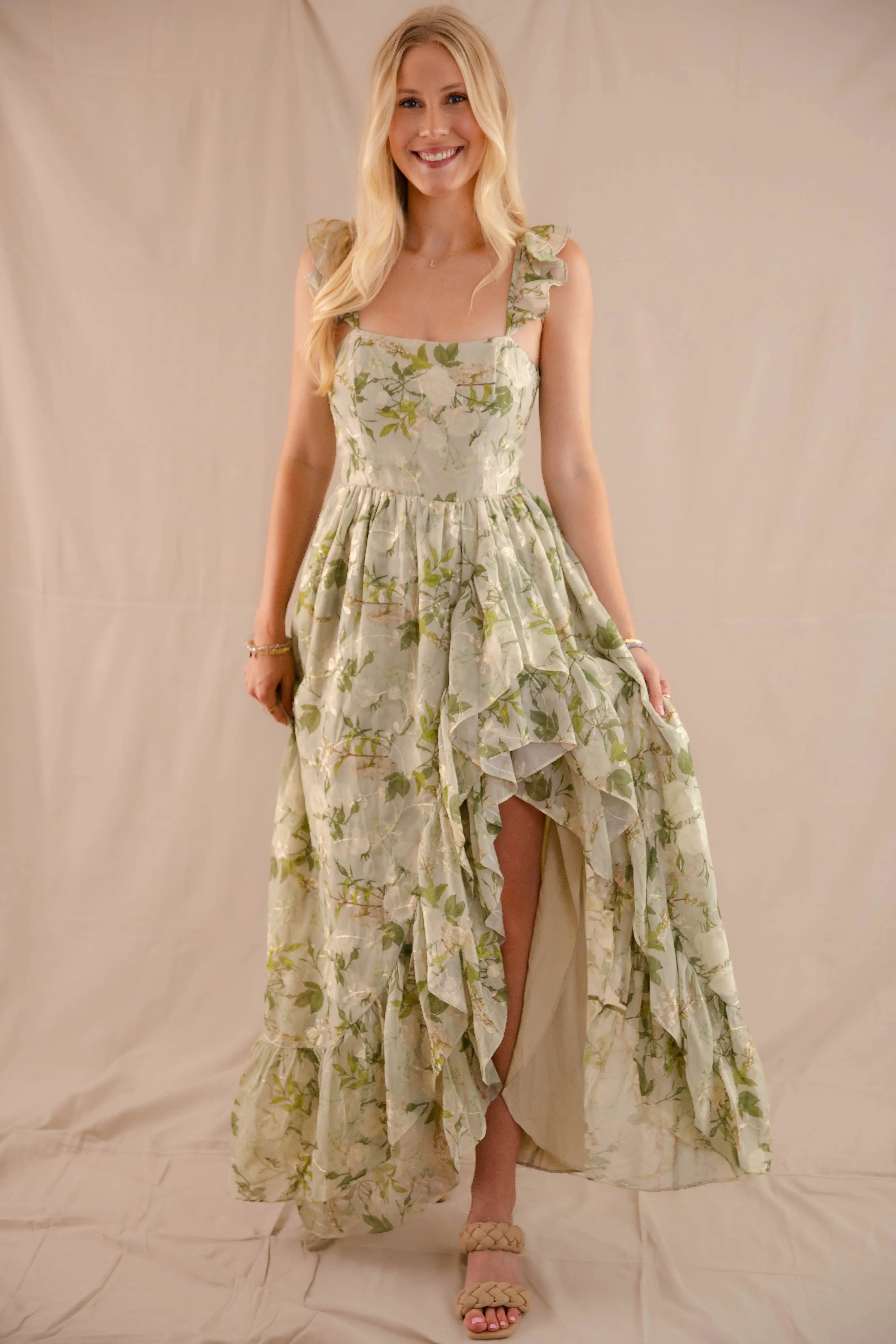 Bright Accent Wishful Feelings Maxi Dress