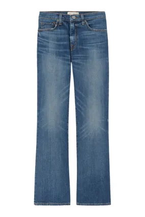 Nili Lotan Boot Cut Jean in Classic Wash Couple Look Eco Friendly