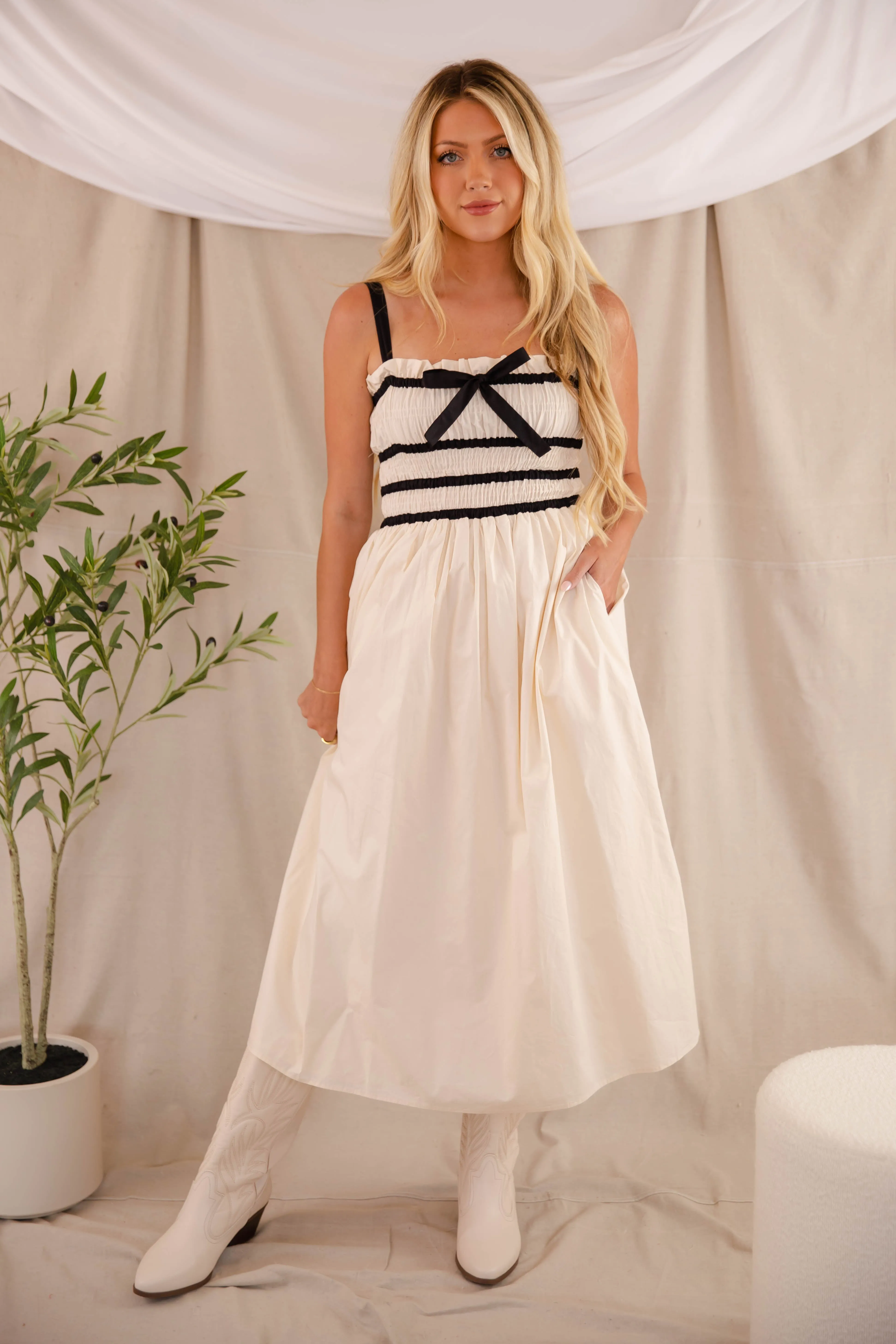 In The Present Midi Dress Night Vibes