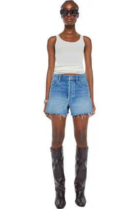Mother Denim Main Course Fray Shorts in Chew Toy Chic Look