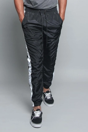 Low Bulk Design Casual Comfort Wear Striped Windbreaker Track Pants
