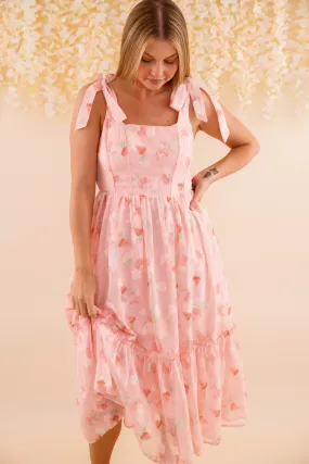 Shifting Mindsets Midi Dress Subtle Charm Soft and Relaxed