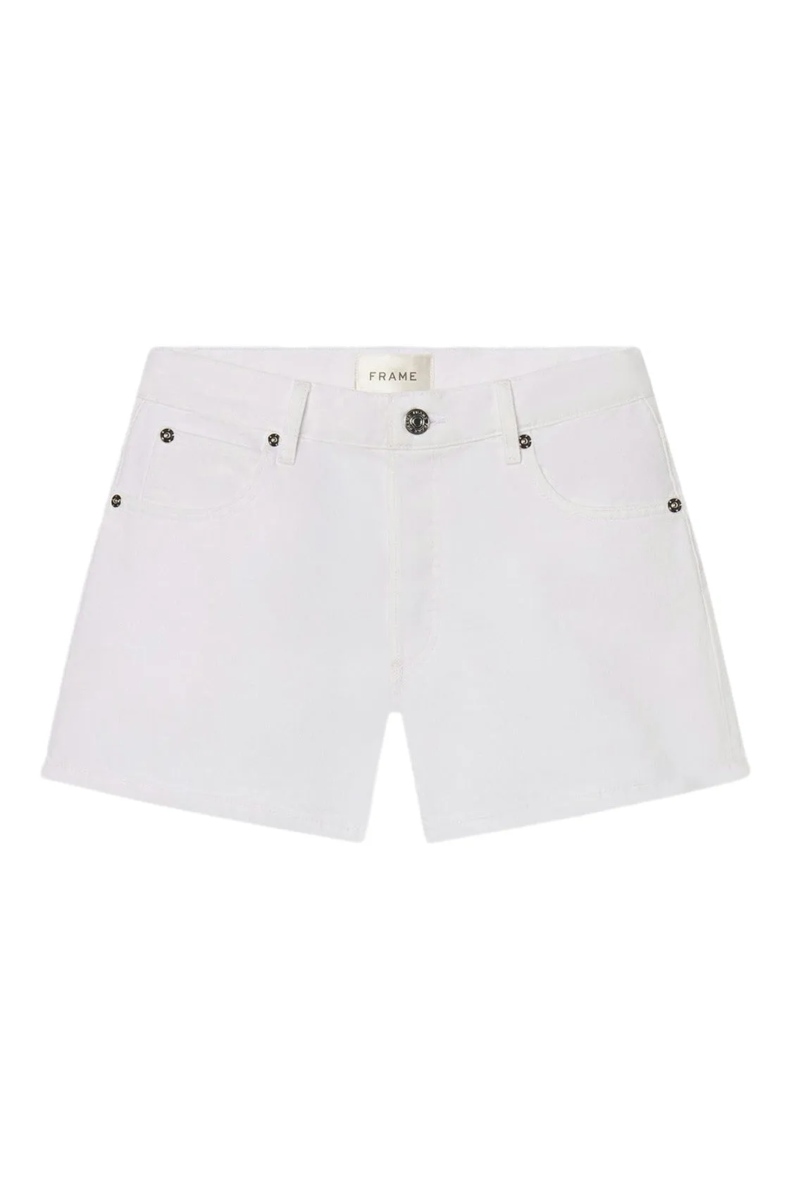 Comfort Focused Comfort Waist Frame Denim Hang Short in White