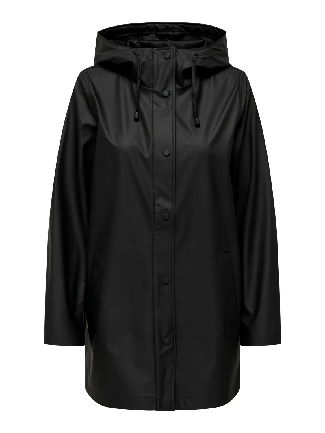 Wind Stop ExpandableSideGussets Ellen Raincoat - Black