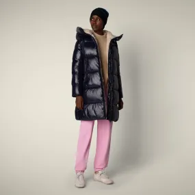 Women's Animal free puffer Coat bella in blue black Anti Static Lining AbrasionResistantSurface