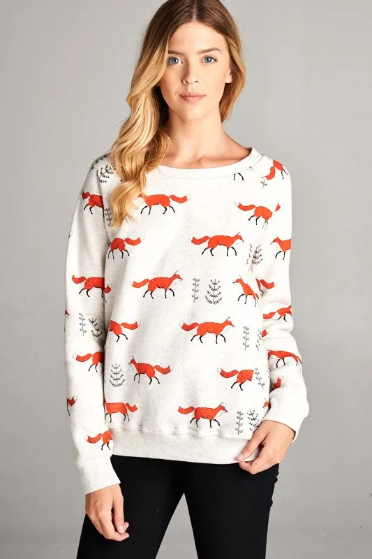 Chill Mode Red Fox Sweatshirt
