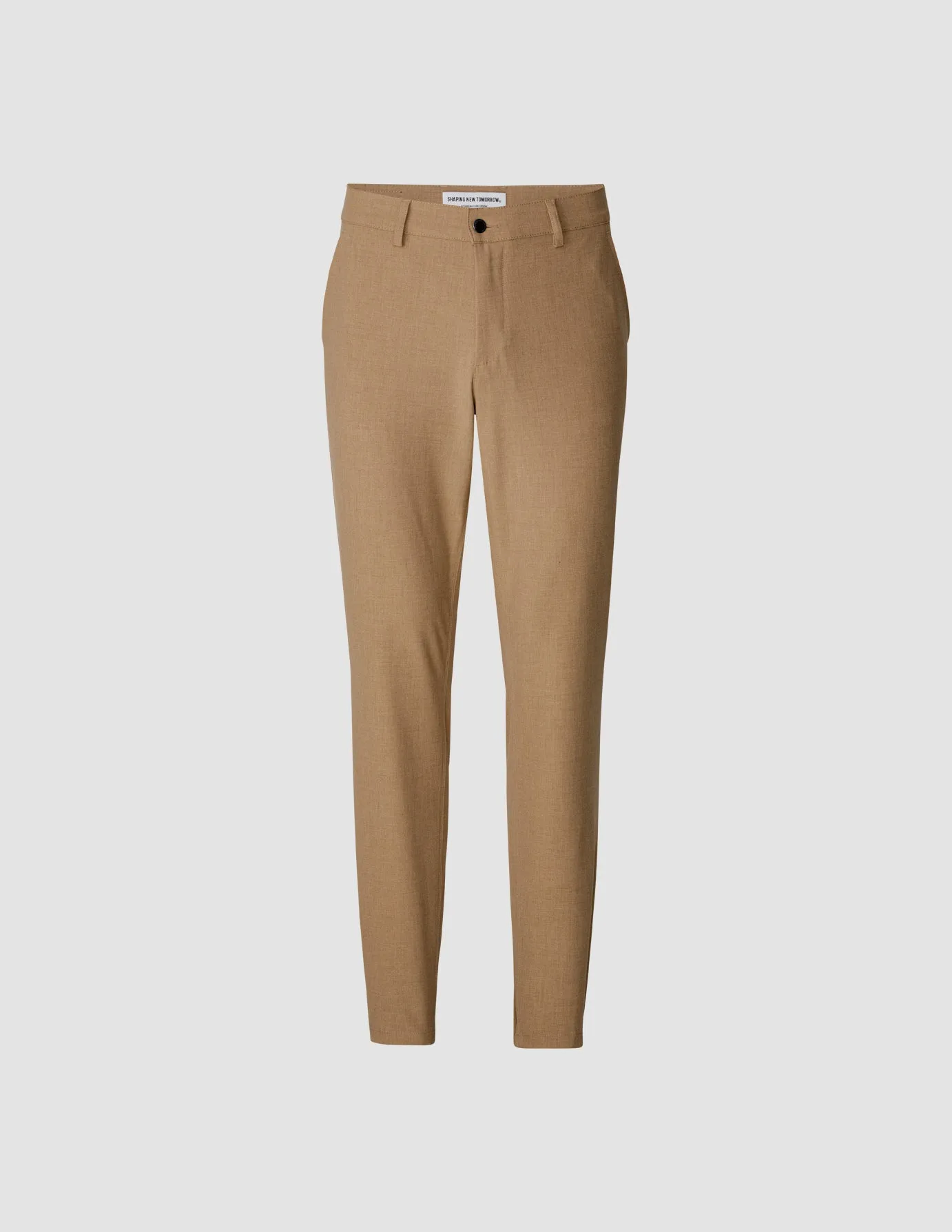 Essential Pants Regular Sand Melange Move Friendly Flattering Comfort