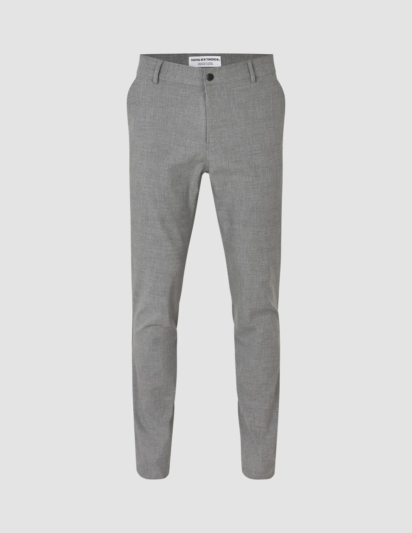 Essential Pants Slim Cloud Grey Office Friendly