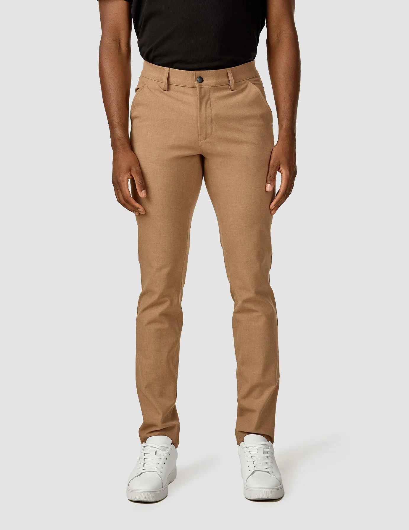 Air Comfort Essential Pants Slim Sand Melange