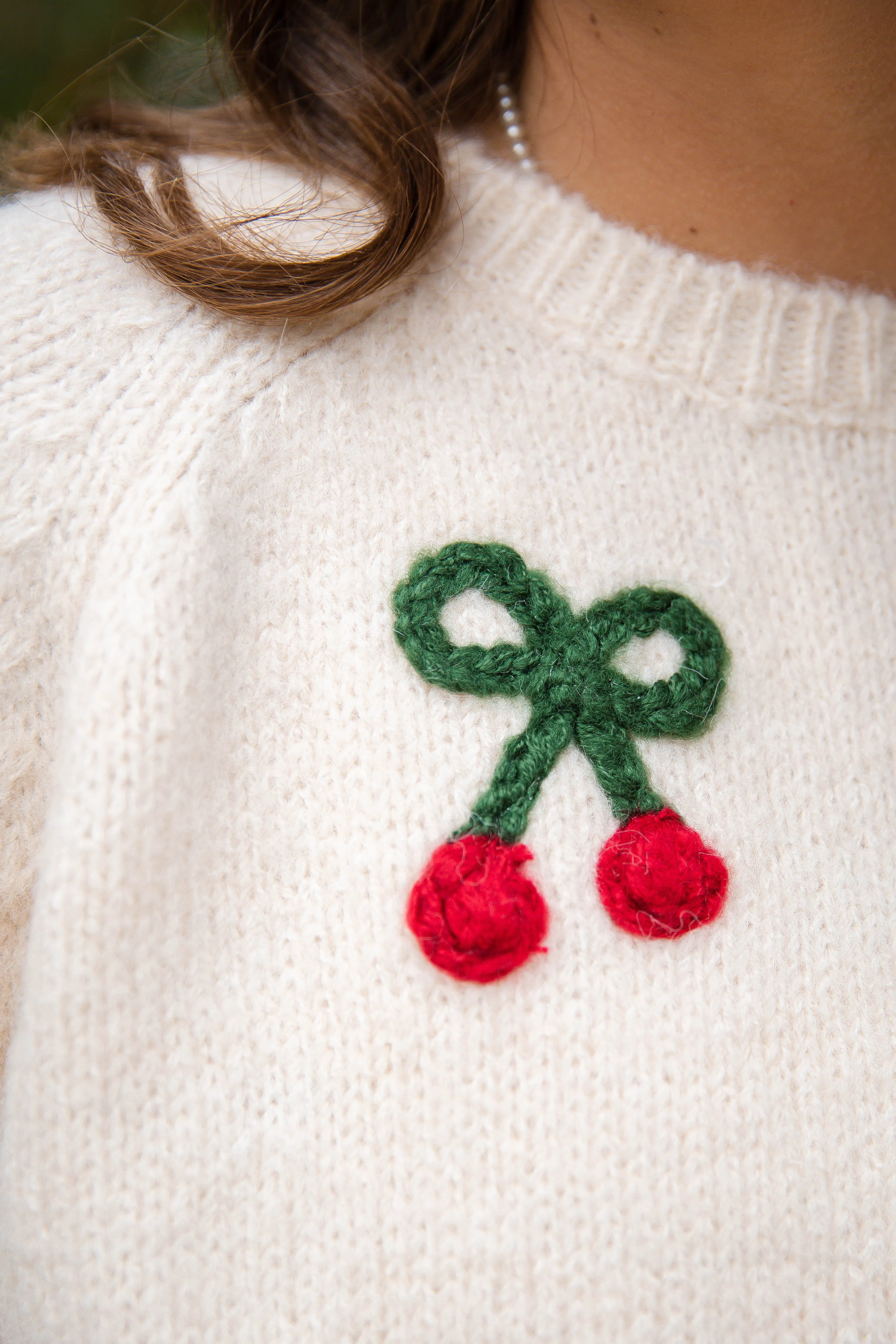 My Cherry Lip Gloss Sweater Comfy and Cozy Layered Design