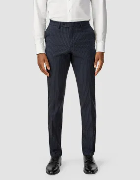 Easy Movement Essential Suit Pants Regular Navy Pinstripe