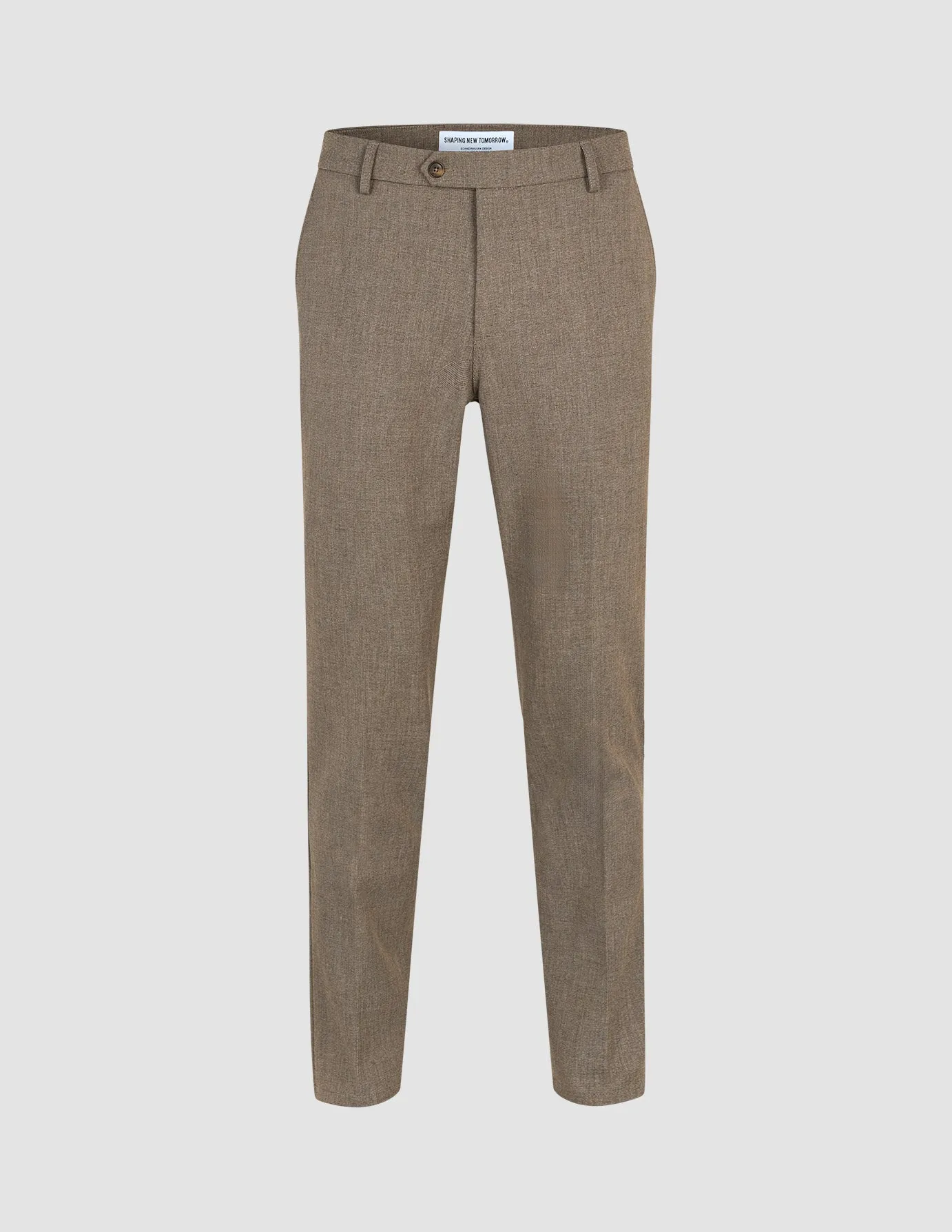 Breath Friendly Essential Suit Pants Relaxed Fit Almond