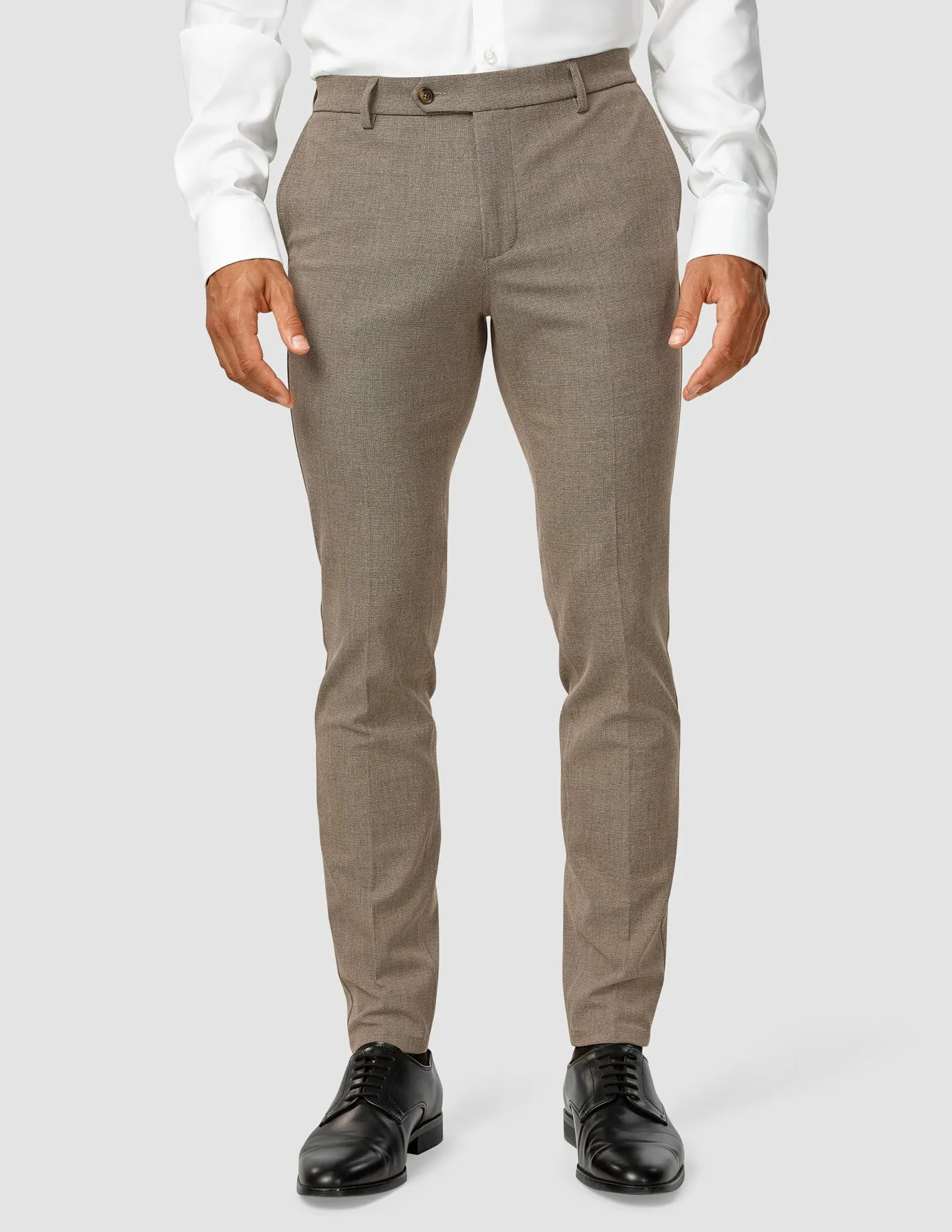 Essential Suit Pants Slim Almond MachineWashable Versatile Wear